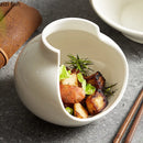 Axyaa Vase-Shaped Ceramic Dessert Plate for Stylish Dining