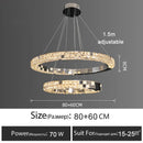 Axyaa Modern Luxury Crystal Pendant Chandelier for Bedroom, Dining, Living Room Lighting