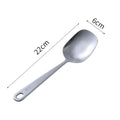 Axyaa Stainless Steel Square Spoon Serving Ladle for Kitchen Utensils