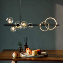 Axyaa Glass Ball LED Pendant Light for Kitchen Dining Table - Retro Design