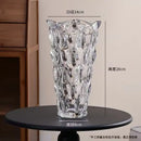 Axyaa Crystal Glass Vase Elegant Flower Arrangement Home Decor Bottle