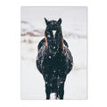 Axyaa Winter Snow Animals Canvas Wall Art Print for Living Room