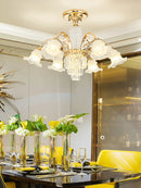 Axyaa Light Luxury Chandelier: Modern European Atmosphere for Living, Bedroom, Dining Room