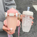 Axyaa Kids Airplane Tritan Water Bottle - Creative Toy Straw Cup