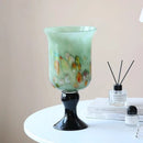 Axyaa Elegant Glass Vase for Flowers, Antique Wind Lamp, Hydroponic Décor