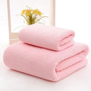 Axyaa Pineapple Grid Coral Fleece Towel Set