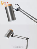 Axyaa Adjustable LED Floor Lamp in Silver Grey for Restaurant, Study, and Bar