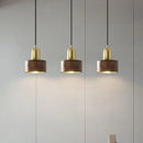 Axyaa Vintage Brown Wood Pendant Light for Dining & Bedside Lighting