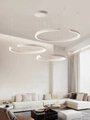 Axyaa Modern LED Semicircle Chandelier for Living Room Home Lighting Fixtures