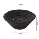 Axyaa Lotus Root Clay Bowl Vase for Hydroponic Floral Arrangements & Home Decor