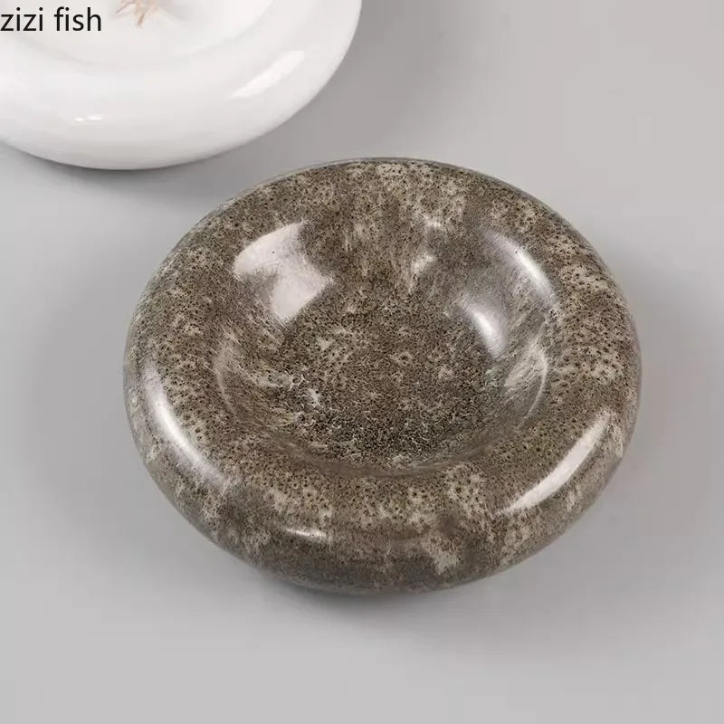 Axya Double Layer Ceramic Dinner Plate Soup Sushi Dessert Specialty Tableware