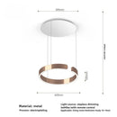 Axyaa Smart Dimming Circle Rings Chandelier for Living Room Décor