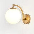 Luxury Brass Glass Wall Lamp Axyaa Home Art Deco Sconce Wall Lights