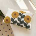 Axyaa Nordic Fresh Flower Embroidered Pillowcase - Home Decor Sofa Cushion Cover