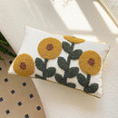 Axyaa Nordic Fresh Flower Embroidered Pillowcase - Home Decor Sofa Cushion Cover