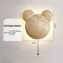 Axyaa Creative Bear LED Wall Lamp for Bedroom and Children's Room