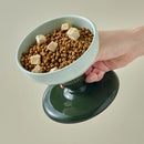 Axyaa Ceramic Pet Bowl: Neck-Friendly Design, Anti-Tipping Base, Promotes Healthy Digestion.