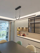 Axyaa LED Chandelier: Simple Modern Nordic Design for Dining, Office, Bar, and Tea Room