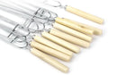 Axya Stainless Steel BBQ Needle Set with Wooden Handle