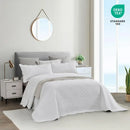 Axyaa Luxury Oversized Cotton Bedspread King Size, Real Stitching, Quilted Cover