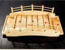 Axya Pine Sushi Bridge Boat Plate for Creative Table Setting