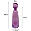 Axyaa Glass Ball Cap Vase: Modern Home Decor Desk Floral Hydroponics Arrangement