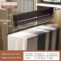 Axyaa Sliding Pants Rack: Aluminum Wardrobe Organizer, Wall-mounted Collapsible Clothes Holder