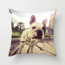 Axyaa French Bulldog Cushion Cover - 45X45CM