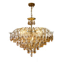 Axyaa Nordic Crystal Chandelier: Modern Luxury Ceiling Light for Master Bedroom & Dining Room