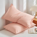 Axyaa Soft Cotton Pillowcase Chequer Grid Pattern 48x74cm Bedding Pillow Cover Set