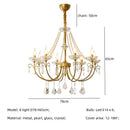 Axyaa Crystal LED Chandelier: Luxurious Lighting for Living Room with E14 LEDs
