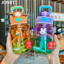 Axyaa Gradient Sports Water Bottle 700ml Tritan with Straw, Portable & Cute for School