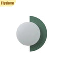 Axyaa Colorful Circular Macaron Wall Light - Modern Nordic LED Home Lighting