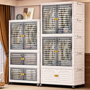 Axyaa Multi-Tier Foldable Cabinet with Wheels – Heavy-Duty Storage Solution