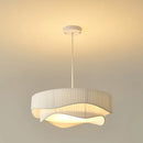 Axyaa Nordic White Fabric Chandelier Pendant Lights