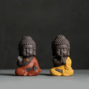 Axya Ceramic Buddha Tea Pet for Tea Tray, Handcrafted Tea Ceremony Ornament