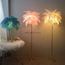 Axyaa Nordic Feather Floor Lamp for Stylish LED Interior Lighting