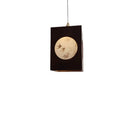 Axyaa Bamboo Rhyme Wooden Chandelier Vintage Fabric Lampshade for Study, Bedroom, Restaurant