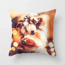 Axyaa Cute Dog Print Pillow Case for Bedroom Sofa Car Decor