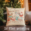 Christmas-Themed Cushion Covers with Fun Prints by Axyaa: Sofa, Bedroom, Car Pillow Cover