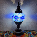 Axyaa Vintage Turkish Mosaic Table Lamp Handcrafted Art Deco Bedside Night Light