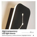 Modern LED Wall Sconce Light by Axyaa for Bedroom Living Room Black Wall Lamp
