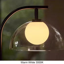 Axyaa LED Glass Shade Floor Lamp - Modern Minimalist Living Room and Bedroom Lighting