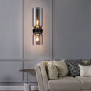Axyaa Glass Shade Wall Lamp: Modern Luxury Bedroom Lighting