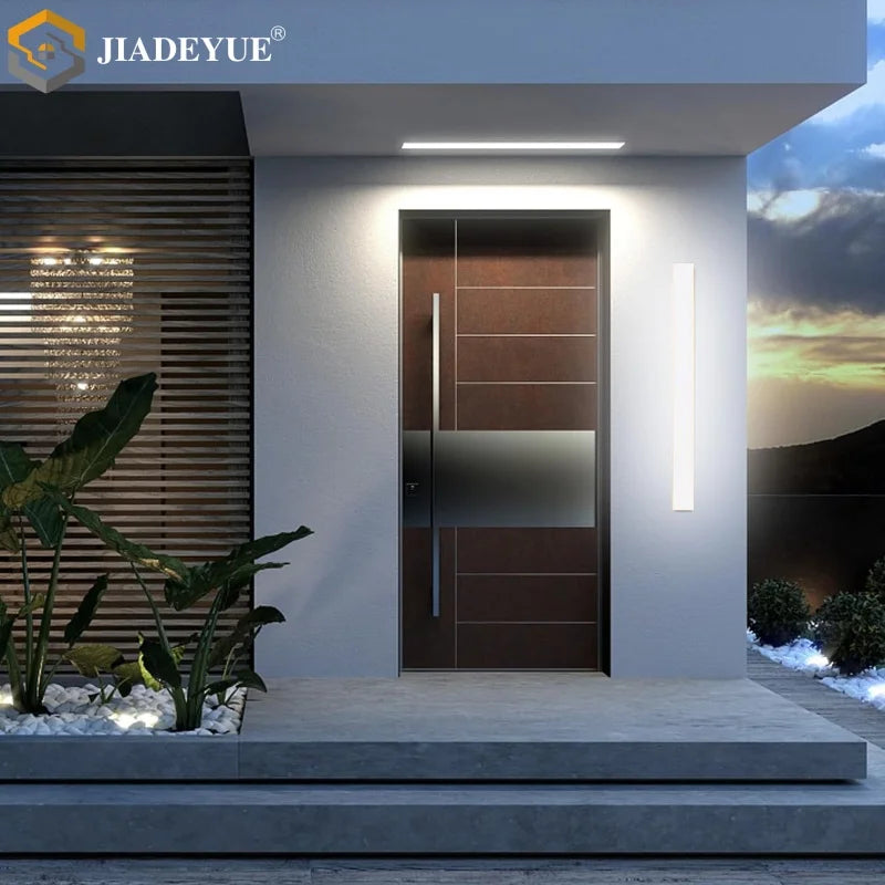 Axyaa Waterproof LED Long Wall Lamp for Garage Balcony, Garden Corridor, White Strip IP65 Outdoor Lighting