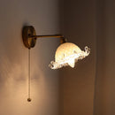 Axyaa Nordic Copper LED Wall Light Fixture: Modern Interior Lamp for Bedroom, Bathroom, Balcony