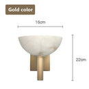 Axyaa Marble Wall Lamp: Modern Wabi-Sabi Style Luxury Bedroom Lighting