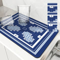 Axyaa Geometric Lines Absorbent Drying Mat