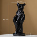Axyaa Venus Ceramic Vase - Nude Palm Art Ornament for Home Decor