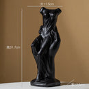 Axyaa Venus Ceramic Vase - Nude Palm Art Ornament for Home Decor